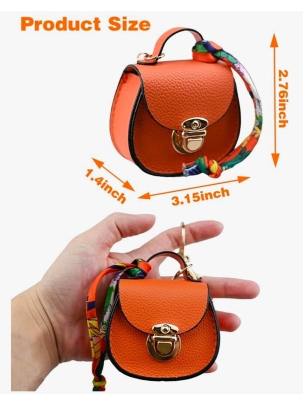 Bag Charm/Ear Bud Holder Mini Saddle with gold tone accents for attachment! New - Picture 6 of 6